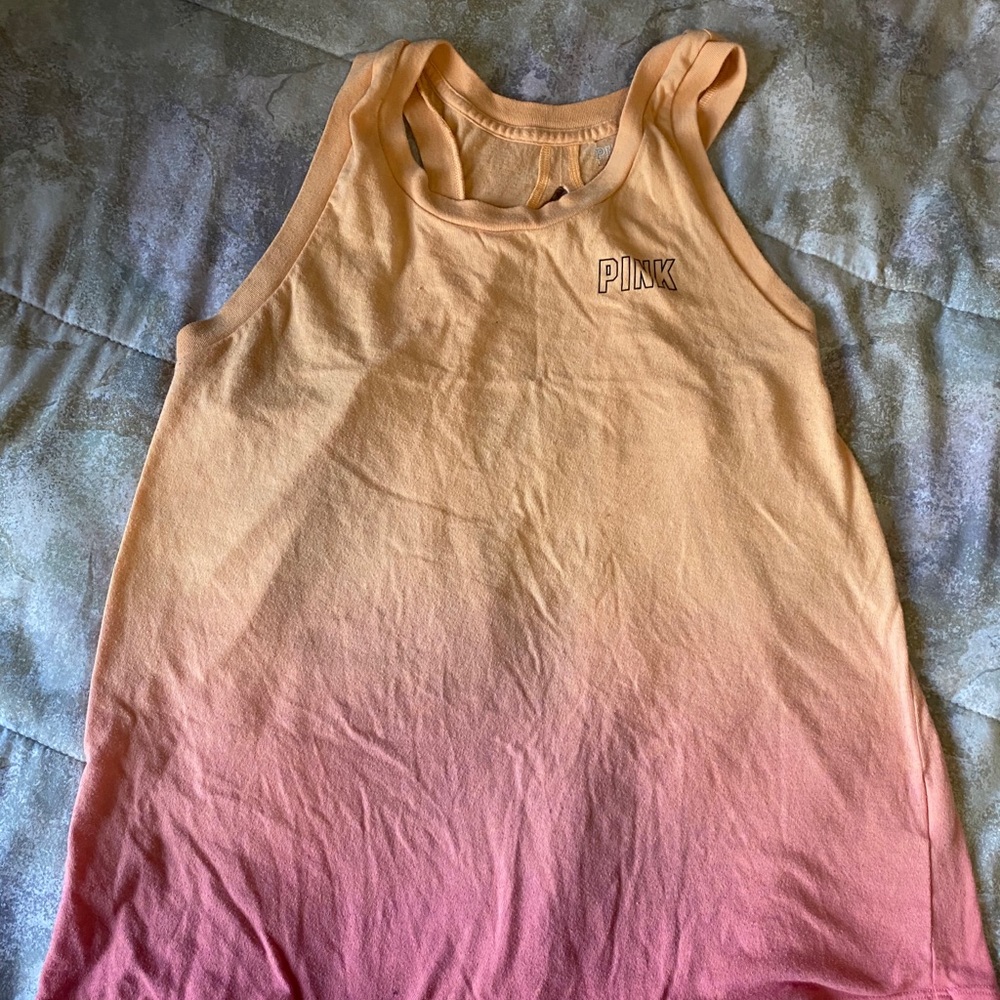Vs pink open back tank